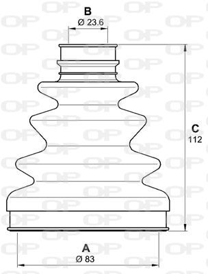 OPEN PARTS Комплект пылника, приводной вал SJK7062.00